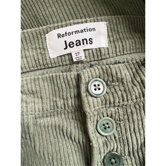 Reformation Green Straight Leg Pants - Picture 4 of 4